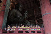 参观(世界遺産)东大寺的大佛